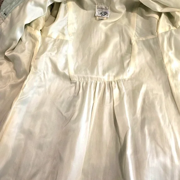 60s Vintage Christian Dior Lane Bryant Robe Women's‎ Small Quilted Lace Robe - Picture 12 of 16